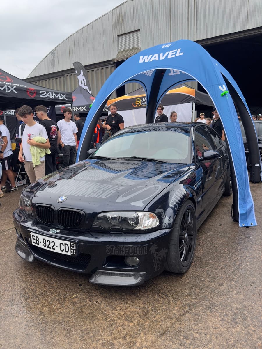 A prize car at the handover