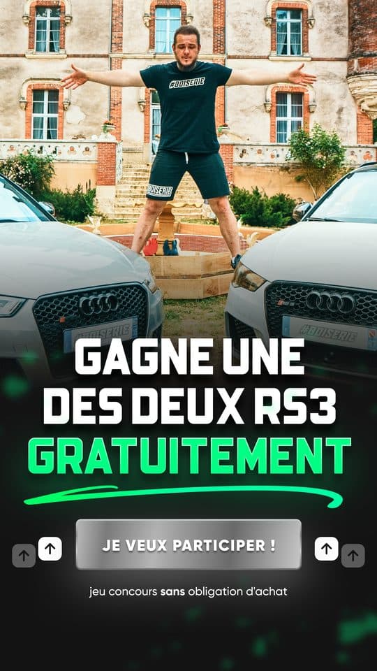 Two Audi RS3 contest poster
