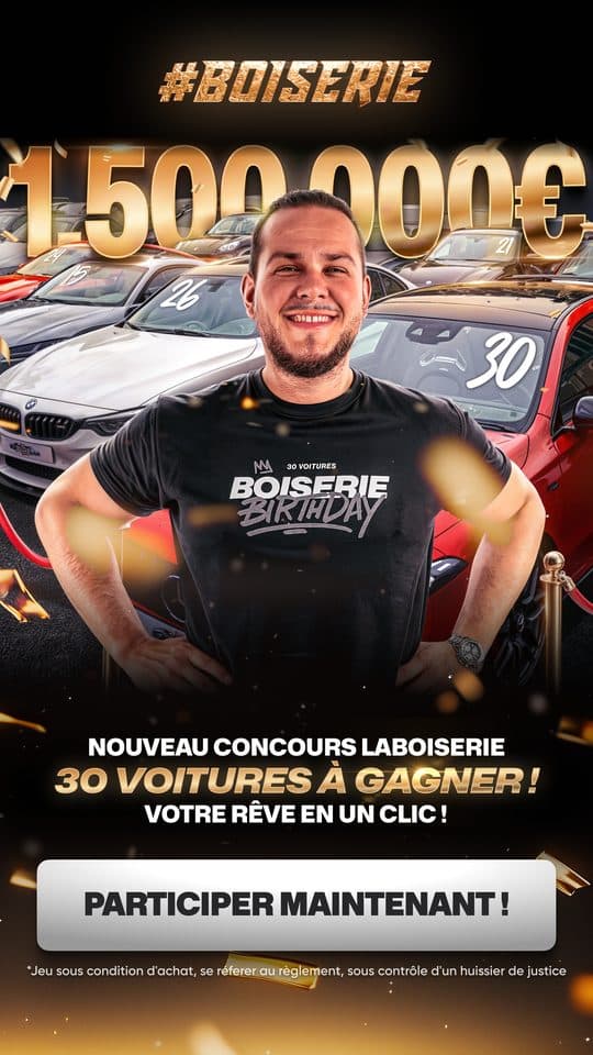 Thirty cars contest poster
